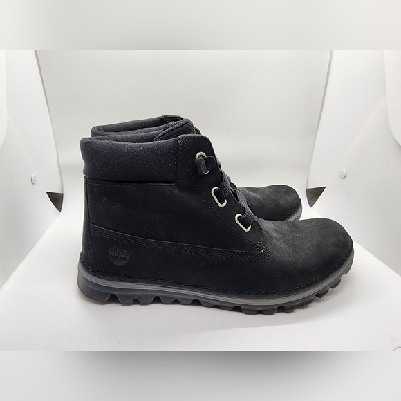 Timberland Black Boots Sz 9 - Picture 2 of 6